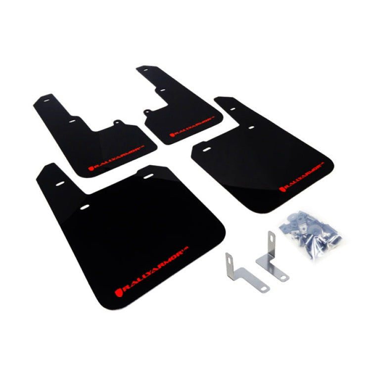 Rally Armor 15-19 Subaru Outback Black UR Mud Flap with Red Logo – Durable Polyurethane Protection