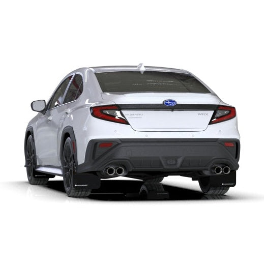 Rally Armor UR Series Mud Flaps for 2015-2018 Subaru WRX – Black with White Logo