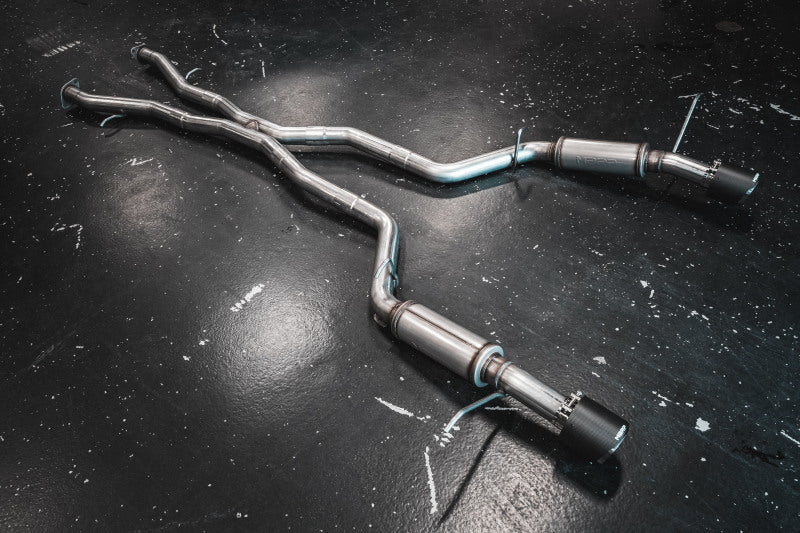 MBRP Armor Pro Series Cat Back Exhaust System for Dodge Durango 2018-2024 with Dual Rear Exit and Carbon Fiber Tips