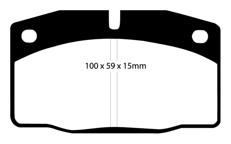 EBC Yellowstuff Front Brake Pads for 1988-1990 Pontiac Fiero and LeMans | Part No. EBC DP4325R