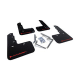Rally Armor 17-22 Honda Civic Type R Black UR Mud Flaps with Red Logo – Durable Polyurethane Protection