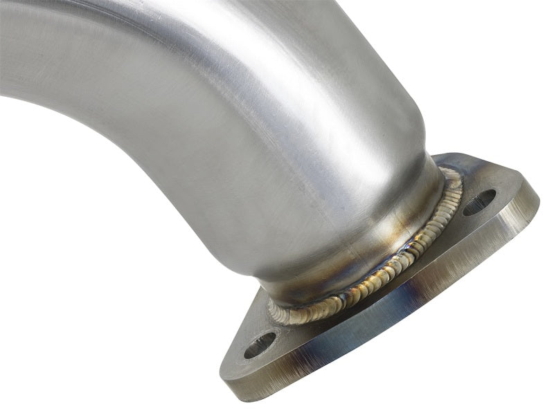 aFe Twisted Steel 3-Inch Stainless Steel Mid-Pipe for Honda Civic Type R 2017-2021