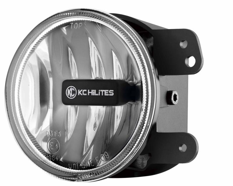 KC HiLiTES 10-18 Jeep JK Gravity G4 4-inch LED Fog Light with Clear Beam
