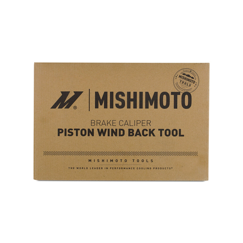 Mishimoto Brake Caliper Piston Wind Back Tool Kit — 22-Piece Automotive Brake Service Set with 18 Adapters and Durable Carbon Steel Construction