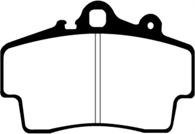 EBC Redstuff Ceramic Low Dust Front Brake Pads for Porsche Boxster and Cayman * Part Number D737