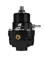Load image into Gallery viewer, Aeromotive Adjustable Fuel Regulator Part #aer13303 for 35-75 PSI, -08 AN Ports, 1/8 NPT Gauge &amp; Boost Reference