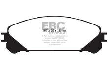 Load image into Gallery viewer, EBC Brakes EBCED91837 Extra Duty Front Brake Pads for Toyota Highlander and Lexus RX350