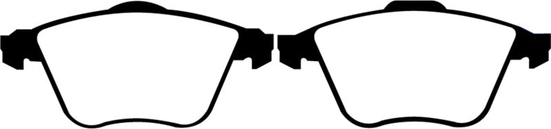 EBC Redstuff Ceramic Low Dust Brake Pads for 2007-2013 Mazda 3 2.3 Turbo - Front