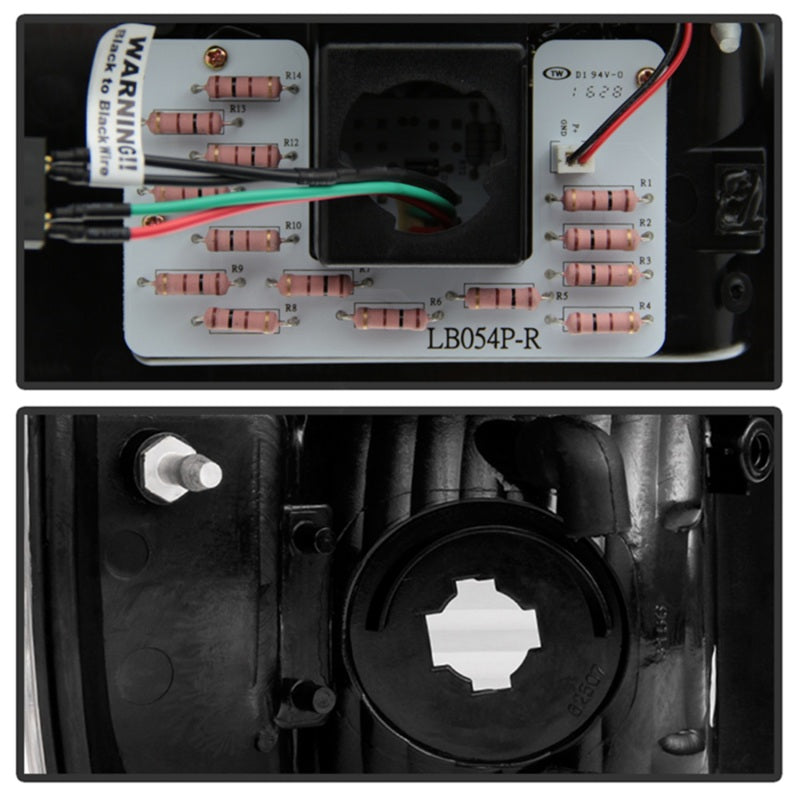 Spyder 08-16 Ford Super Duty LED Tail Lights Black Smoke - Part # spy5083296