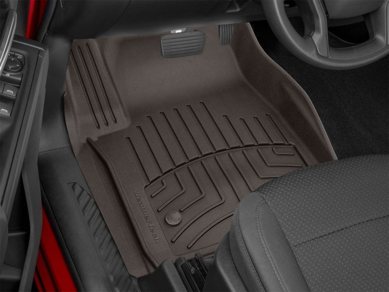 WeatherTech FloorLiner HP Front Floor Mats, Cocoa for 2019+ GMC Sierra 1500 and Sierra Denali 1500 | Part Number wet4714361IM