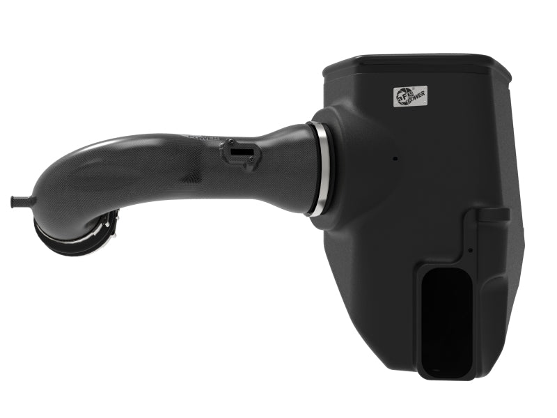 aFe Track Series Carbon Fiber Cold Air Intake System with Pro 5R Filter for GM Trucks and SUVs 2019-2025