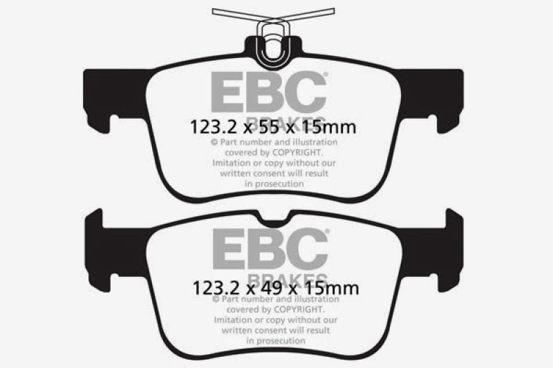 EBC Ultimax OEM Rear Brake Pads for Ford Fusion 2013-2015 * Part Number ebcUD1665
