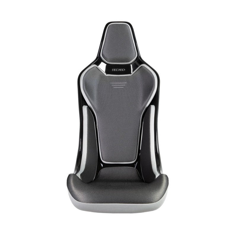 Recaro RCS Ergonomic Seat - Black and Silver Glass Mesh with 3-Point Belt