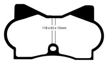 Load image into Gallery viewer, EBC Redstuff Ceramic Low Dust Brake Pads for DeTomaso Pantera &amp; Maserati Bora