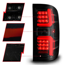 Load image into Gallery viewer, ANZO 15-19 Chevrolet Silverado LED Taillight with Sequential Light Bar and Smoke Lens, Black Housing – Pair