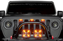 Load image into Gallery viewer, Oracle Lighting Universal Pre-Runner Style LED Grill Light Kit (New Style) - Amber with Tinted Lens for Jeep Wrangler