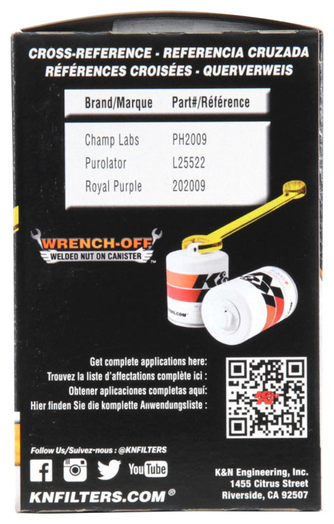 K&N Engineering Part Number KNNHP-1014 Premium Oil Filter for Land Rover LR3