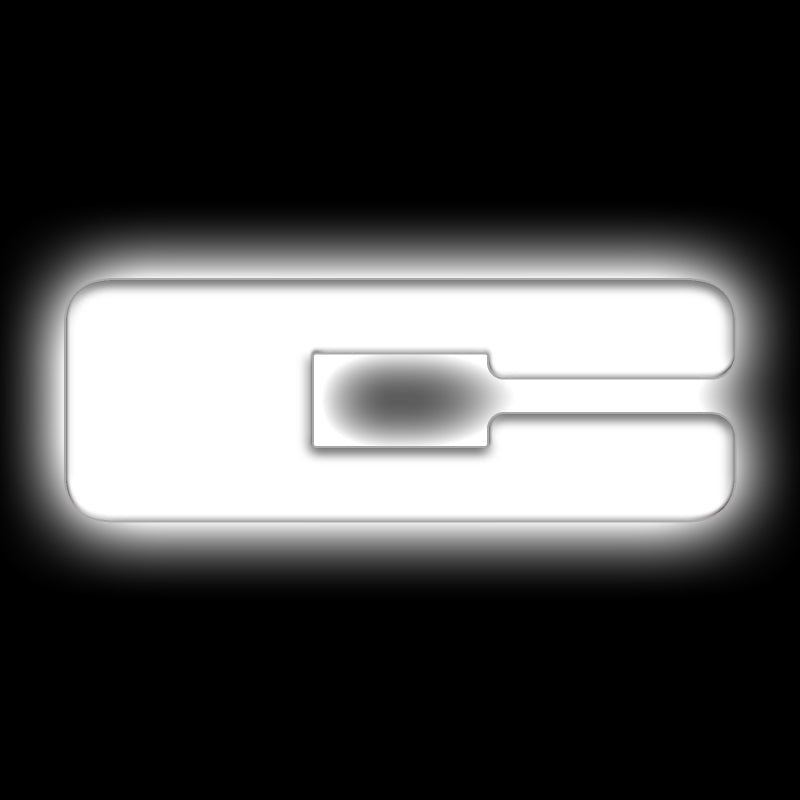 ORACLE Lighting Universal Illuminated LED Letter Badges - Matte White Finish - Part Number ORL3140-C-001