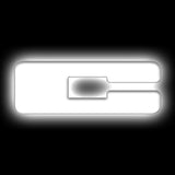 ORACLE Lighting Universal Illuminated LED Letter Badges - Matte White Finish - Part Number ORL3140-C-001