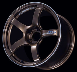 Advan TC4 18x9.5 +45mm 5x114.3 Umber Bronze Ring Wheel - Stylish Performance Alloy Rim
