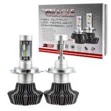 Load image into Gallery viewer, Oracle Lighting H4 4000 Lumen LED Headlight Bulbs – 6000K Bright White for Improved Nighttime Visibility