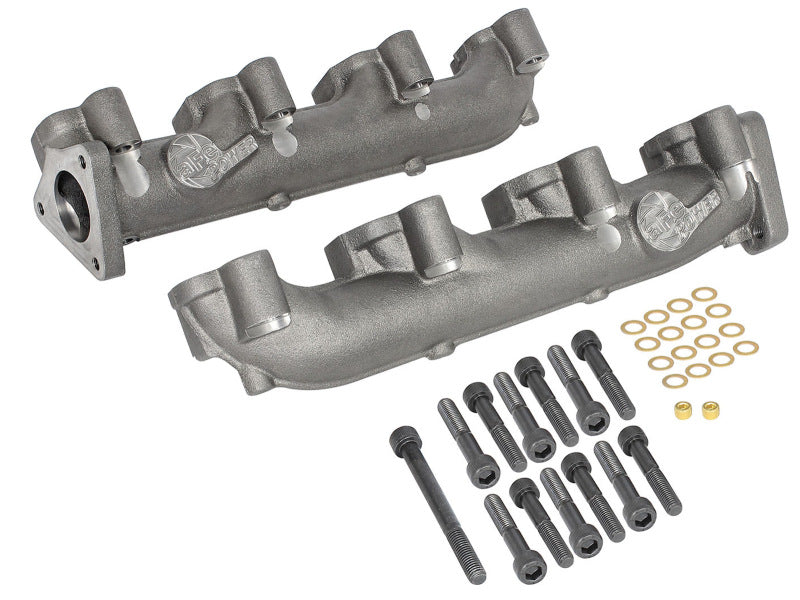 aFe Power BladeRunner Ported Ductile Iron Exhaust Manifold for 2001-2016 GM Diesel Trucks V8-6.6L (td)