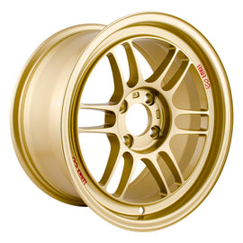 Enkei RPF1 15x8 Gold Alloy Wheel with 4x100 Bolt Pattern and 28mm Offset - Part Number enk3795804928GG