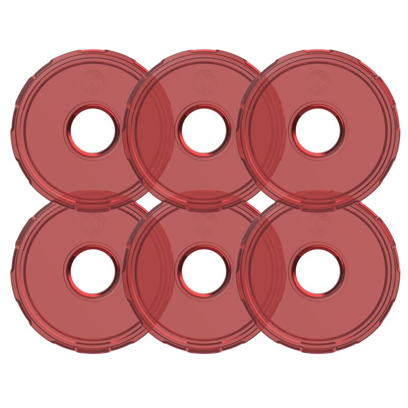 KC HiLiTES Cyclone V2 LED Replacement Lens - Red - Pack of 6