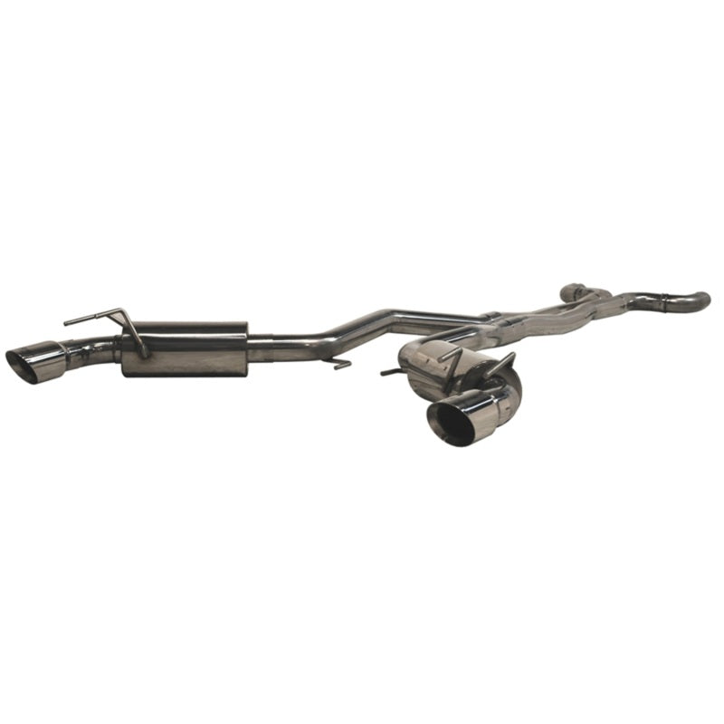 MBRP Armor Plus Series Cat Back Exhaust System for 2010-2015 Chevrolet Camaro V8 6.2L with Dual Round Tips