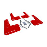 Rally Armor 17-22 Honda Civic Type R Red UR Mud Flap with White Logo