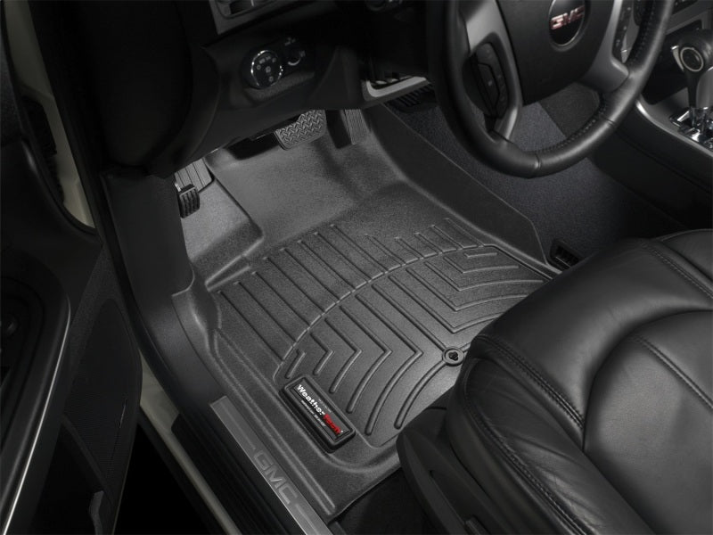WeatherTech DigitalFit FloorLiner for Chevrolet Traverse & GMC Acadia, Front, Black