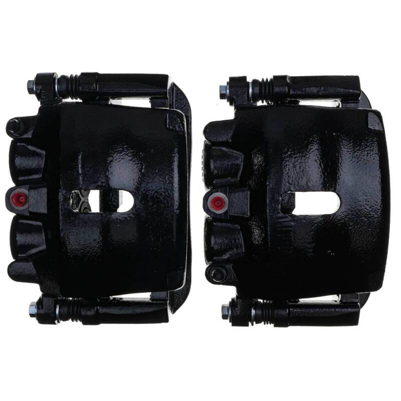 PowerStop PSB S4974BLK Powder Coated Brake Calipers for Ford F-150 (Pair with Brackets)