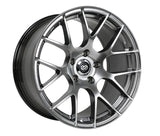 Enkei Raijin 18x8.5 Inch Hyper Silver Alloy Wheel with 38mm Offset, 5x114.3 Bolt Pattern, Part Number enk467-885-6538HS