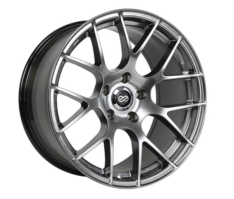 Enkei Raijin 18x8.5 Inch Hyper Silver Wheel with 45mm Offset and 5x100 Bolt Pattern
