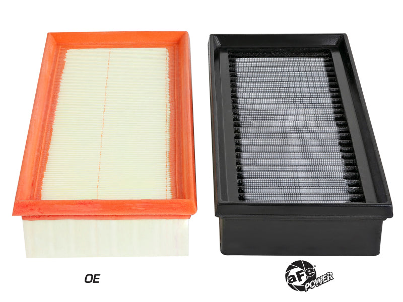 aFe Magnum FLOW Pro DRY S OE Replacement Air Filter for Mercedes-Benz C63 AMG & G550 (Pair)
