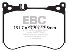 Load image into Gallery viewer, EBC Redstuff Ceramic Low Dust Brake Pads for Mercedes-Benz S550 (Part No. EBCDP32178C)