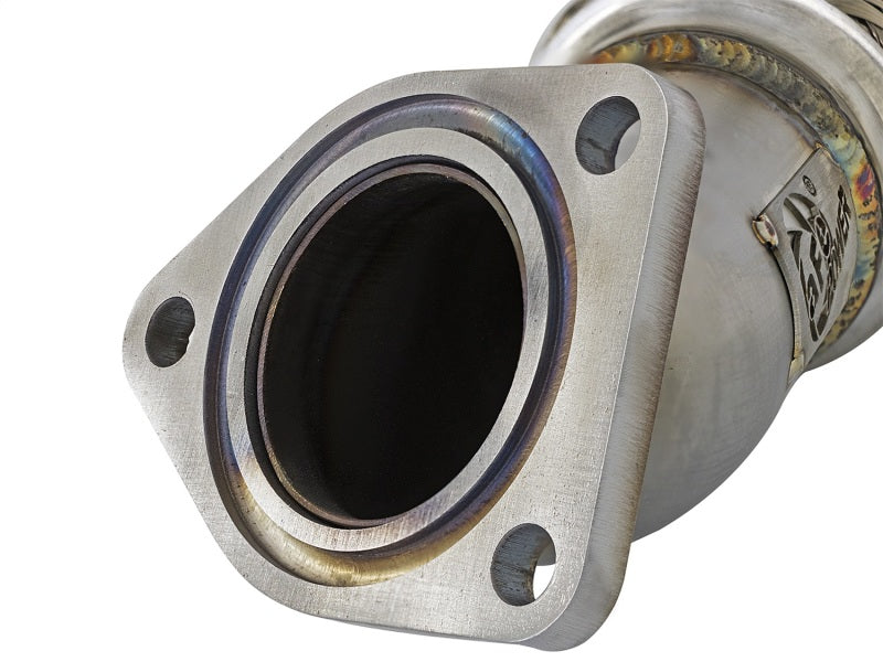 aFe Power Elite Twisted Steel 2-1/2 inch Mid-Pipe for Honda Civic 2016-2017 with 1.5L Turbo Engine