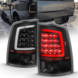ANZO LED Tail Light Assembly for Dodge Ram 1500 and 2500 - Clear Lens, Black Housing - Pair