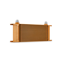 Load image into Gallery viewer, Mishimoto Universal 16-Row Oil Cooler Gold – High-Performance Engine Cooling Solution