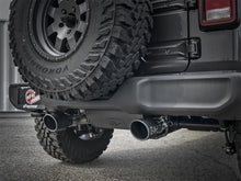 Load image into Gallery viewer, aFe Rebel Series 2.5-inch Stainless Steel Axle-Back Exhaust System with Black Tips for 2018-2023 Jeep Wrangler (JL) V6 3.6L