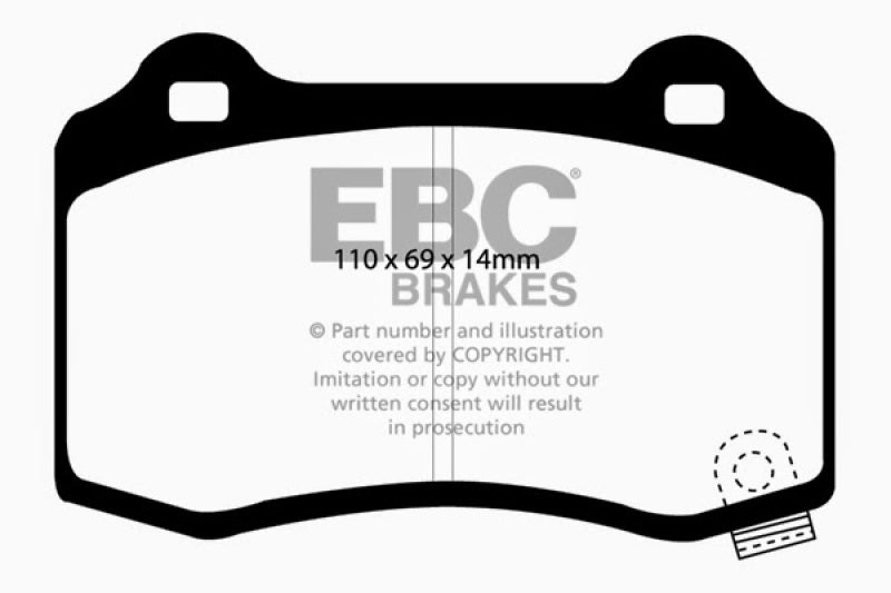 EBC Bluestuff NDX Full Race Brake Pads for High-Performance Street and Track Use