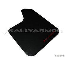 Load image into Gallery viewer, Rally Armor Part Number MF12-BAS-RD Basic Black Mud Flap with Red Logo for Automotive Protection