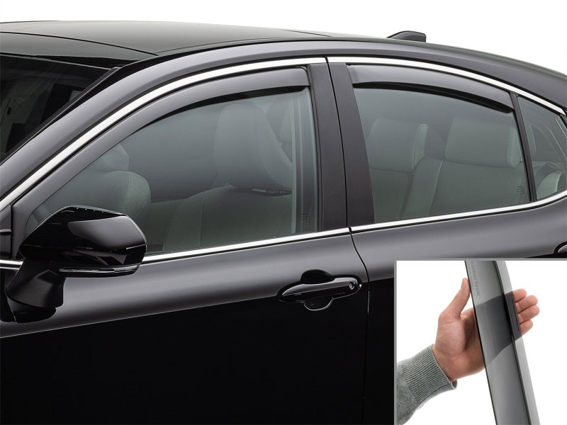 WeatherTech 84882IM Front and Rear Side Window Deflectors for 2025-2026 Toyota Camry, Dark Tint