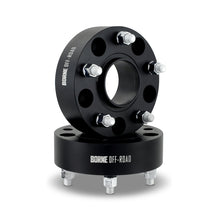 Load image into Gallery viewer, Mishimoto Wheel Spacers misBNWS-016-500BK, 5x139.7 Bolt Pattern, 77.8mm Hub-Centric, 1/2-20 Thread, Black