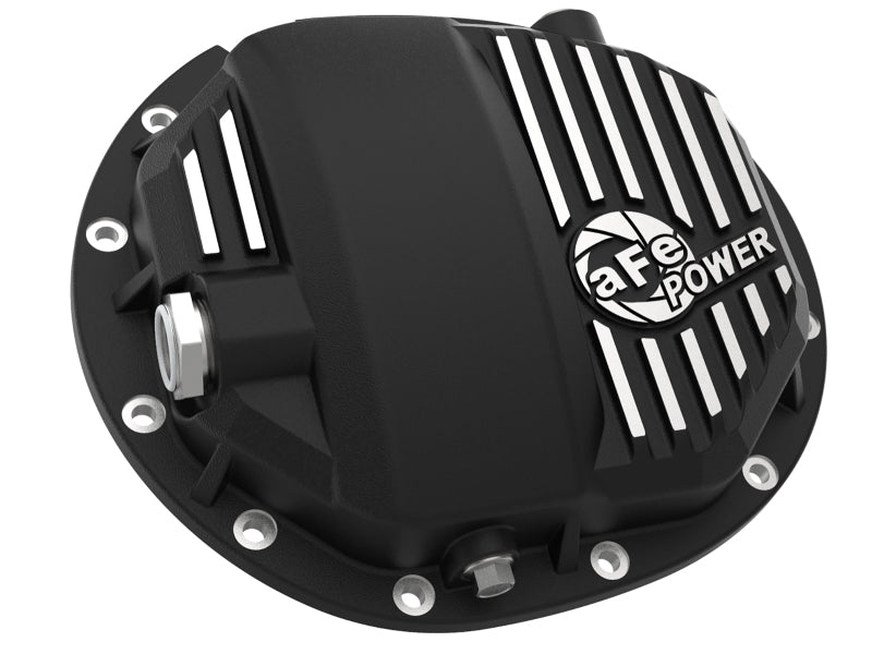 aFe Power Pro Series AAM 9.5/9.76 Rear Differential Cover for GM Silverado/Sierra 1500 (2014-2019) with Machined Fins and Black Finish