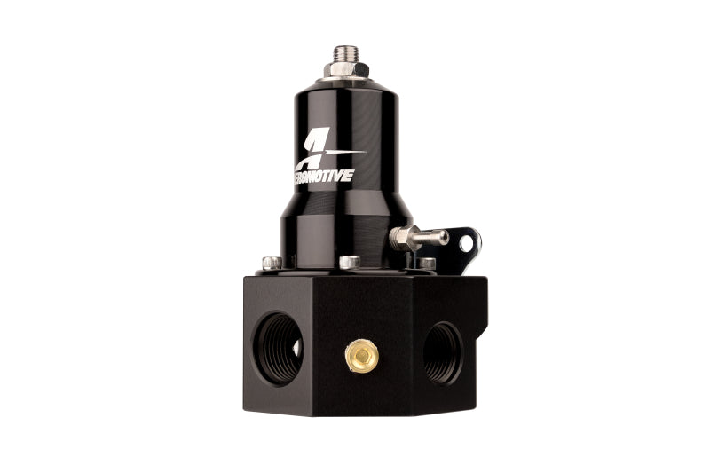 Aeromotive Adjustable Fuel Pressure Regulator 30-120 PSI with .313 Valve, 3 -8 Inlets, 1 -10 Inlet, and -10 Return