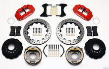 Load image into Gallery viewer, Wilwood Narrow Superlite 4R Rear Parking Brake Disc Kit for Chevy 12 Bolt with Red Calipers - Part Number WIL140-13678-DR