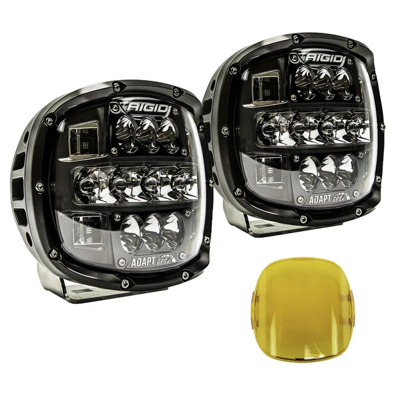 Rigid Industries Single Light Cover for Adapt XP in Black - Durable Polycarbonate Protection