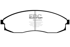 EBC Yellowstuff Front Brake Pads DP41082R for 1993-1998 Nissan Skyline R33 2.5 GTS