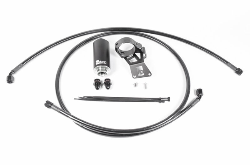Radium Engineering Mitsubishi EVO X Fuel Hanger Feed Kit with Stainless Inline Fuel Filter